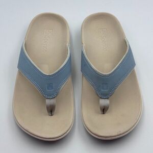 Spenco Total Support Thong Sandals Womens 9 Blue Arch Orthotic A234479